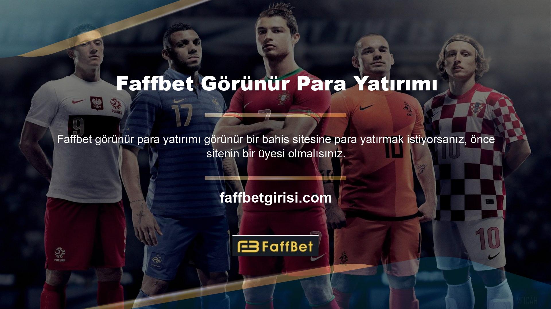 Mevcut adresinizden giriş yaparak Faffbet üyelik sürecini bitirebilirsiniz